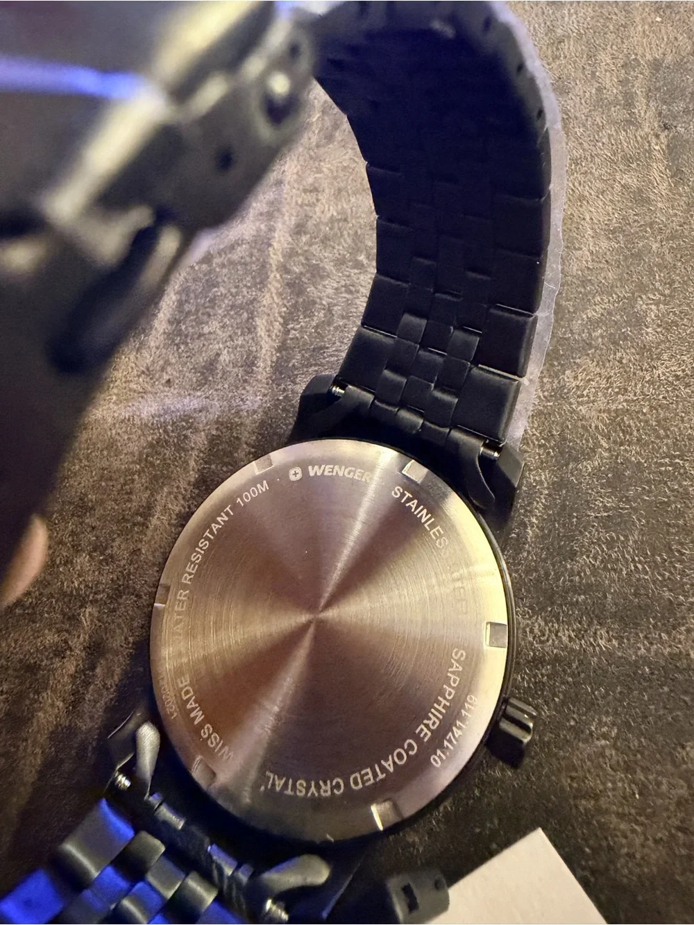 Wenger Urban Metropolitan Men's Black PVD Watch